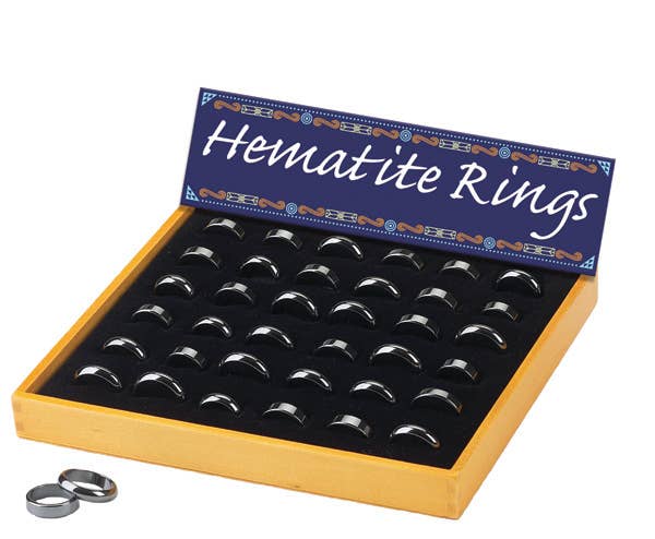 6mm Hematite Ring - Round