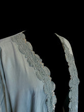 Load image into Gallery viewer, 0X Teal short sleeve open front cardigan w/ lace details, &amp; pockets
