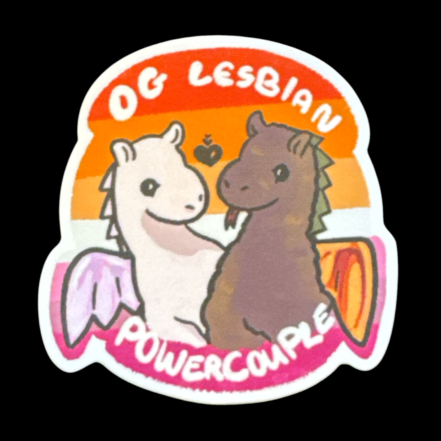 QD OG Lesbian Power Couple Sticker