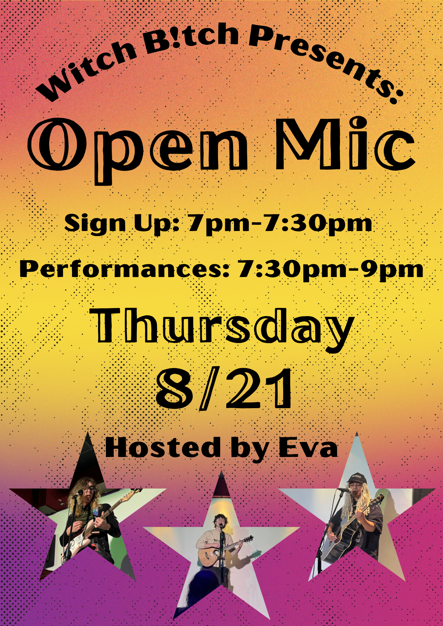 8/21 Open Mic