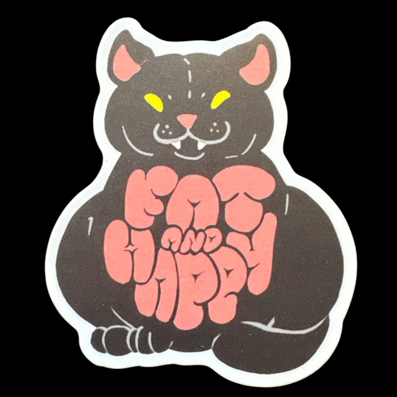 QD Fat and Happy Sticker