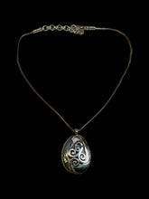 Load image into Gallery viewer, NWT Sterling Silver swirl pattern earrings &amp; necklace set
