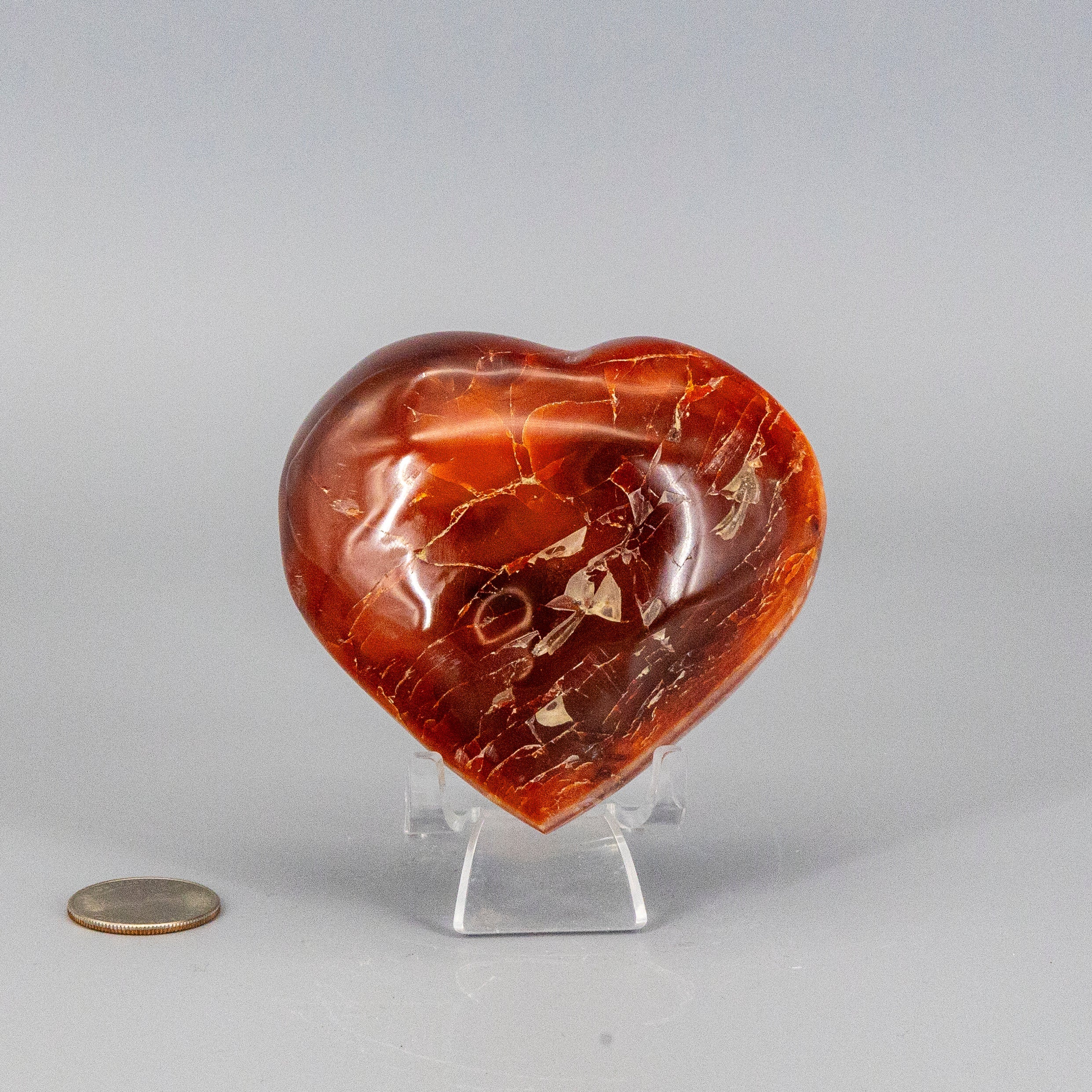 Carnelian Agate Heart
