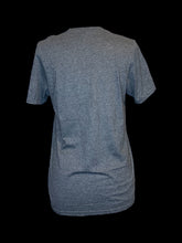 Load image into Gallery viewer, XL Heather grey &amp; rainbow “Love is Love” graphic short sleeve crew neck top
