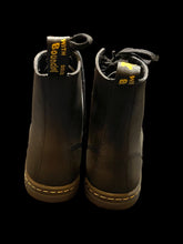 Load image into Gallery viewer, 9M/10W Black leather Dr. Martens lace-up boots
