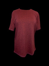Load image into Gallery viewer, 1X NWT Red &amp; black short sleeve crew neck top
