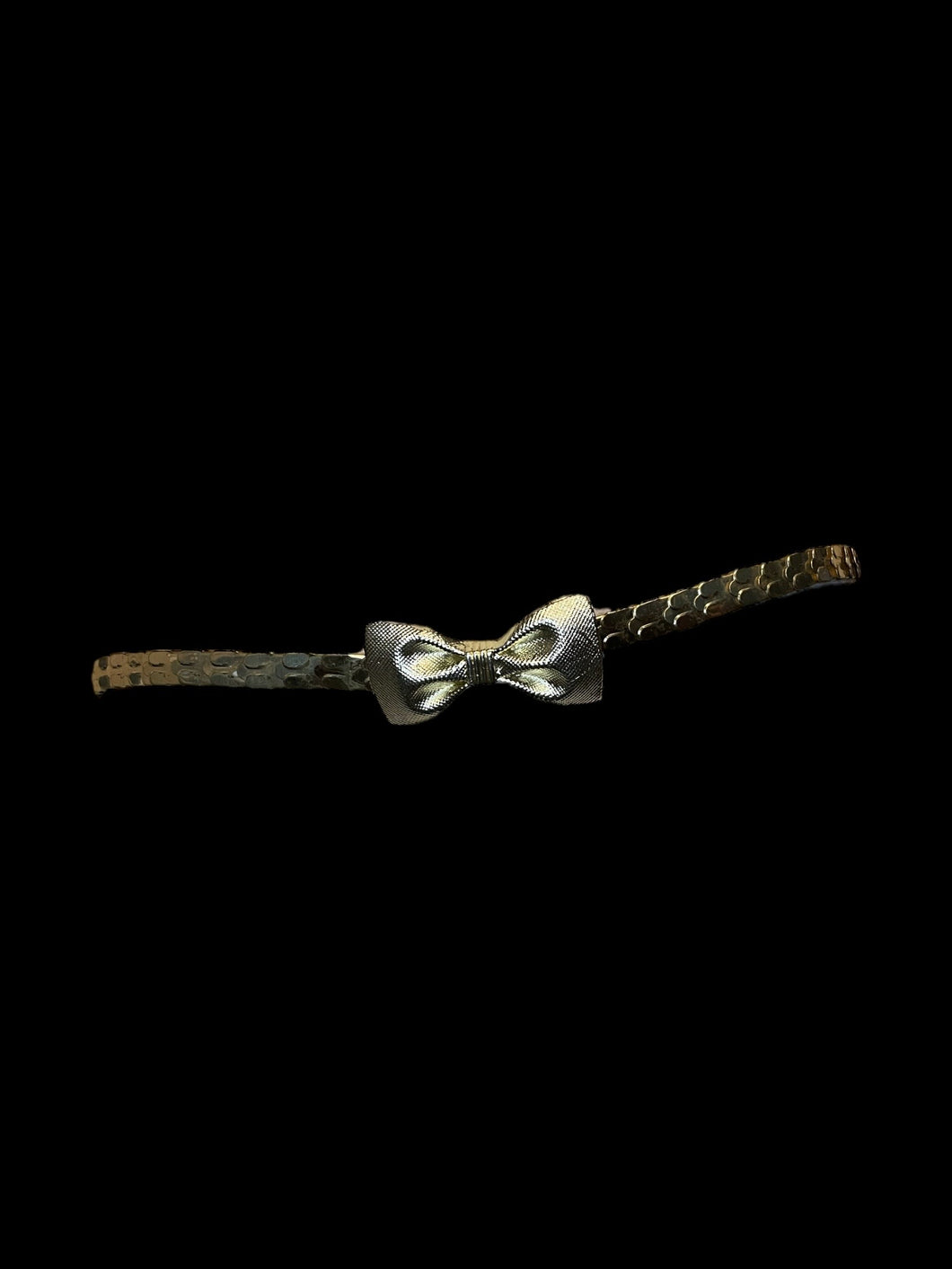 XL Gold-like bow elastic waist belt