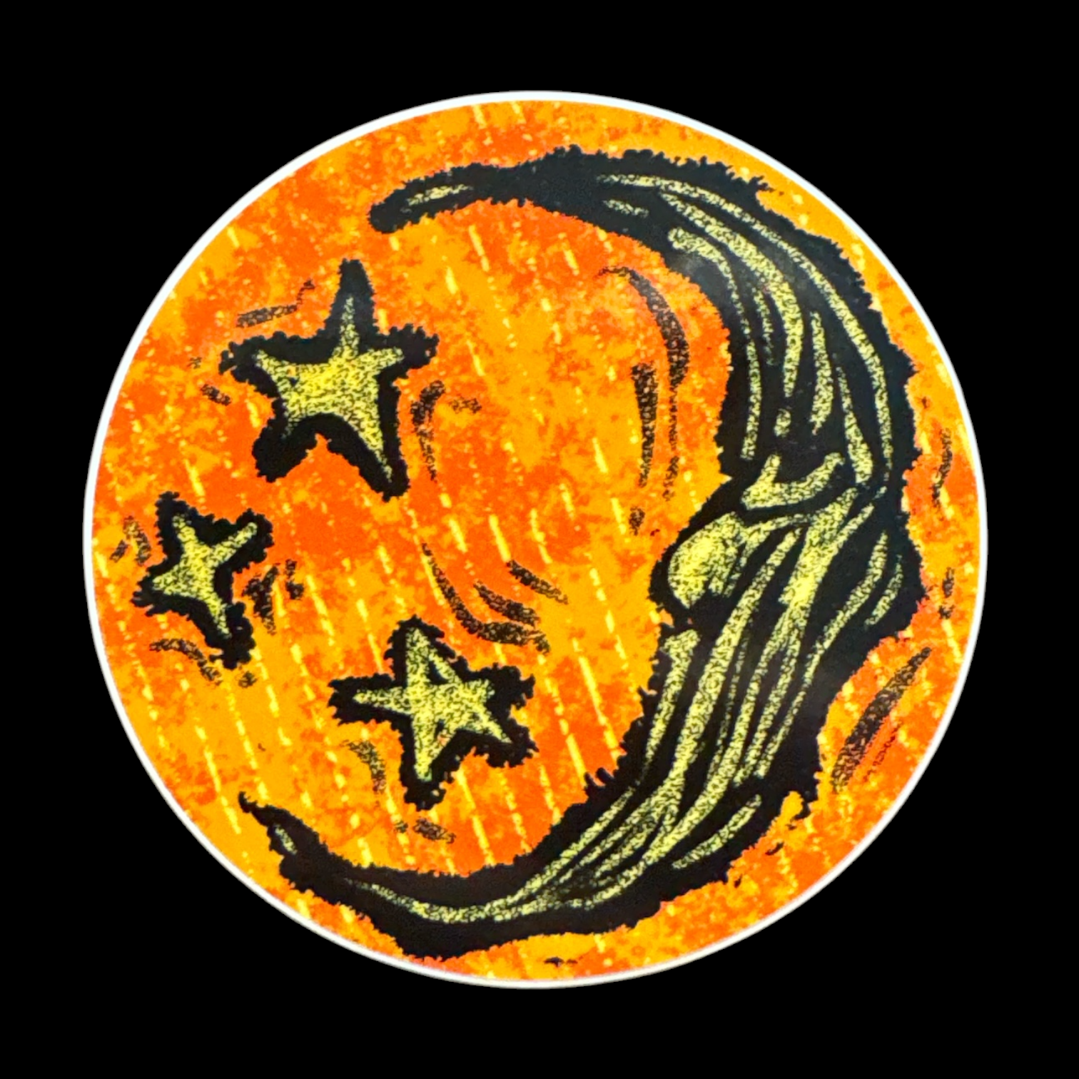 QD Moon & Stars Sticker