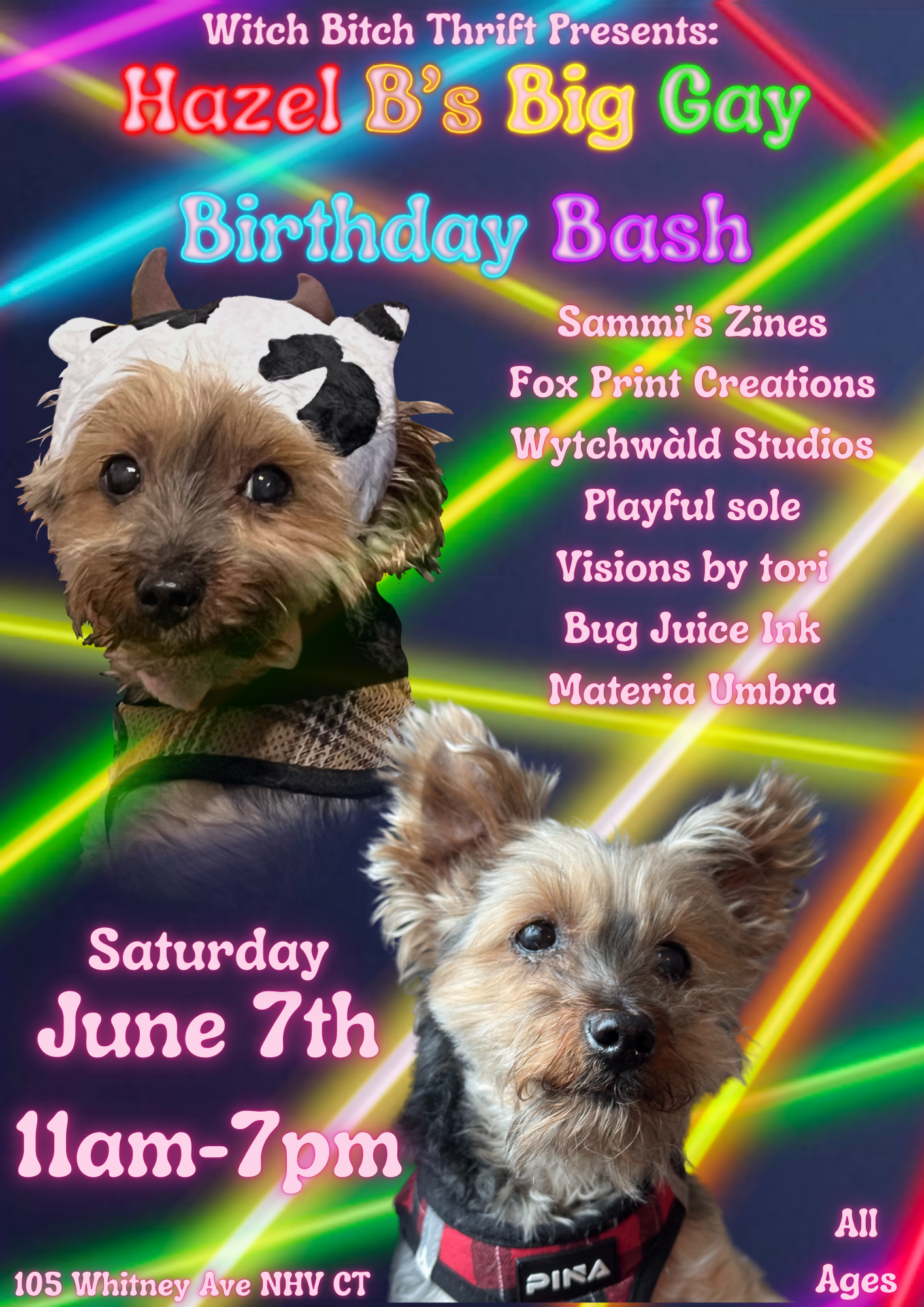 6/07 Hazel's Big Gay Birthday Bash (Pride Vendor Market)