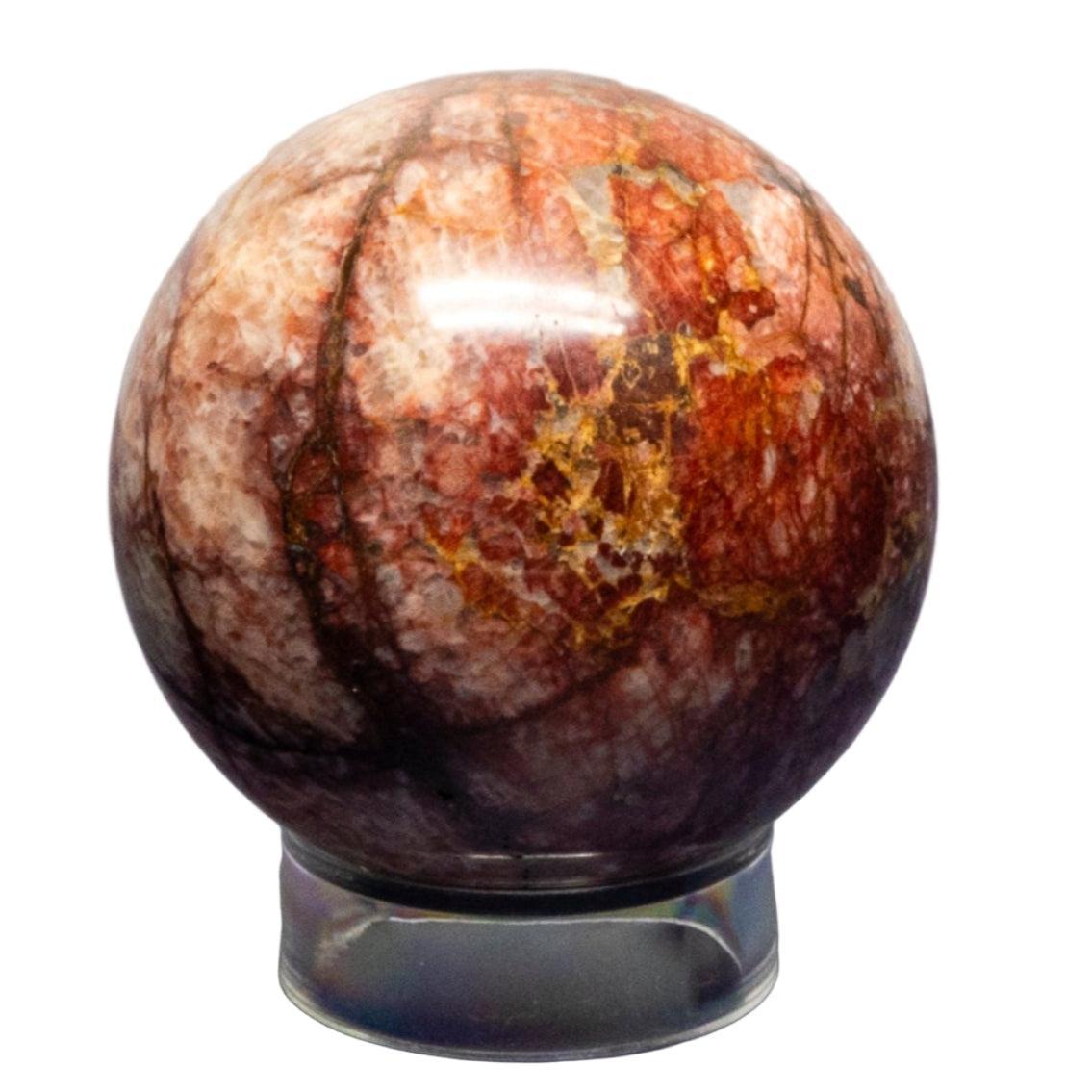 Hematoid "Fire" Quartz Spheres 52-54mm