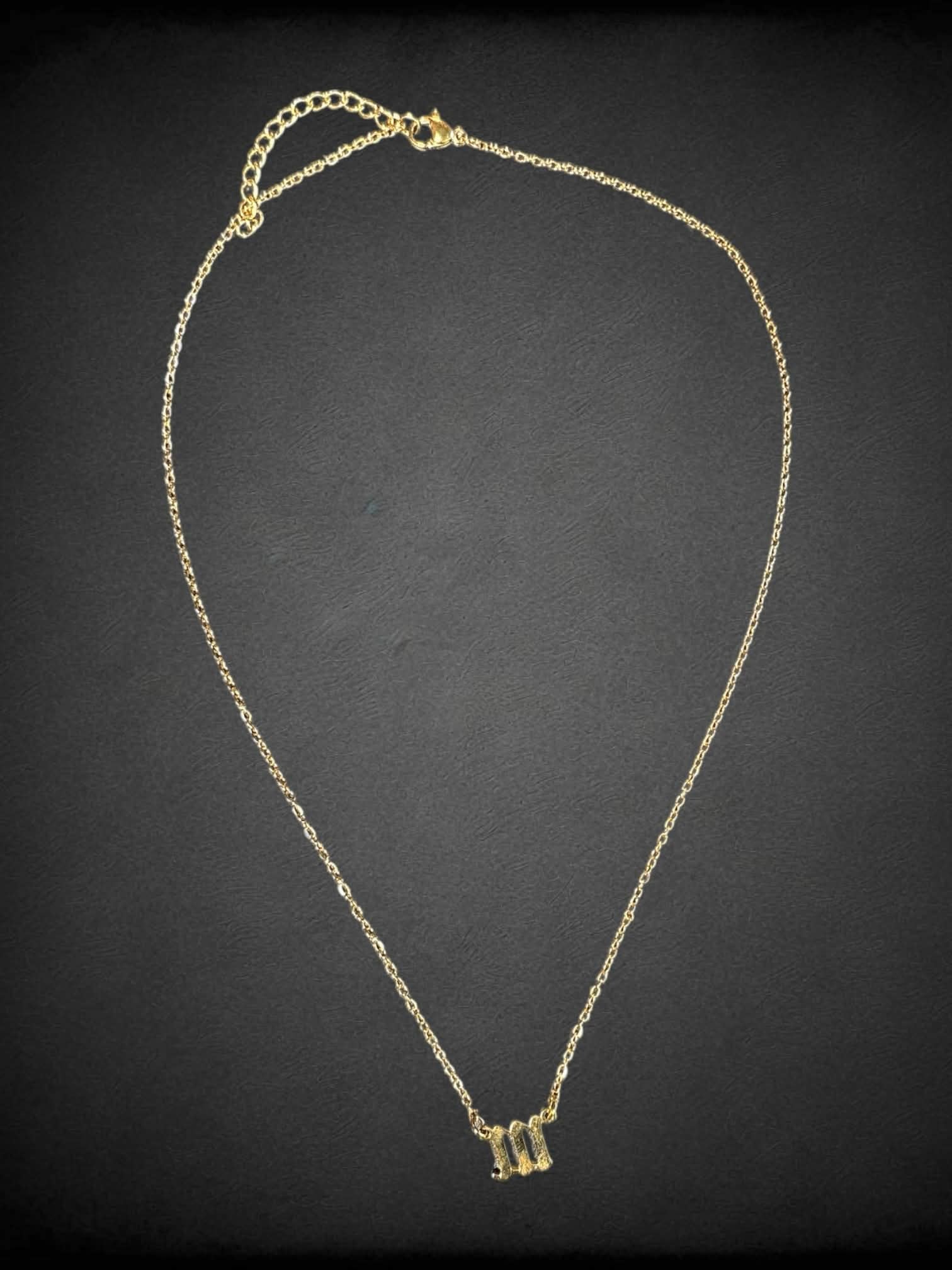 NWT Stainless Steel Gold Toned 111 angel number necklace