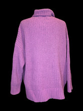 Load image into Gallery viewer, 2X Pink purple knit long sleeve turtleneck sweater
