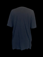 Load image into Gallery viewer, 2X Black cotton short sleeve crew neckline top w/ skeleton, botanical, &amp; butterfly graphic
