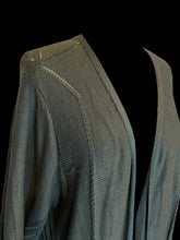 Load image into Gallery viewer, 4X Sage green loose knit long sleeve open front cardigan
