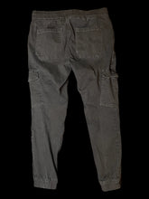 Load image into Gallery viewer, M Black jogger pants w/ pockets, &amp; drawstring waist
