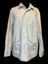 Load image into Gallery viewer, 2X Beige button-up cotton blend jacket w/ pockets, &amp; button cuffs
