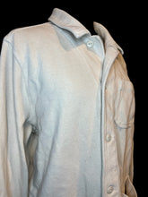 Load image into Gallery viewer, 2X Beige button-up cotton blend jacket w/ pockets, &amp; button cuffs
