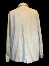 Load image into Gallery viewer, 2X Beige button-up cotton blend jacket w/ pockets, &amp; button cuffs

