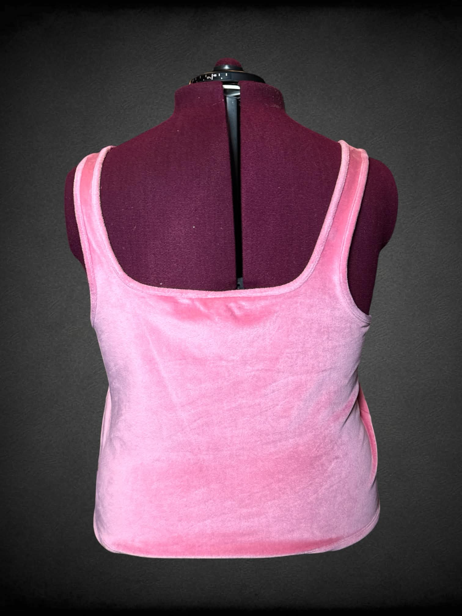 2X Only soft pink cropped tank top