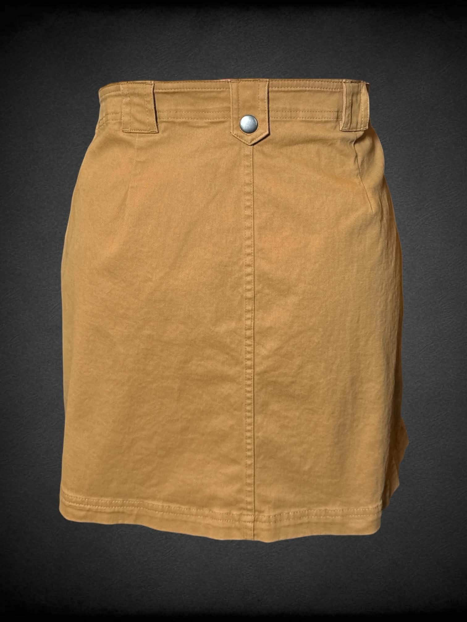 0X Wild Fable brown cargo skirt with zipper on front