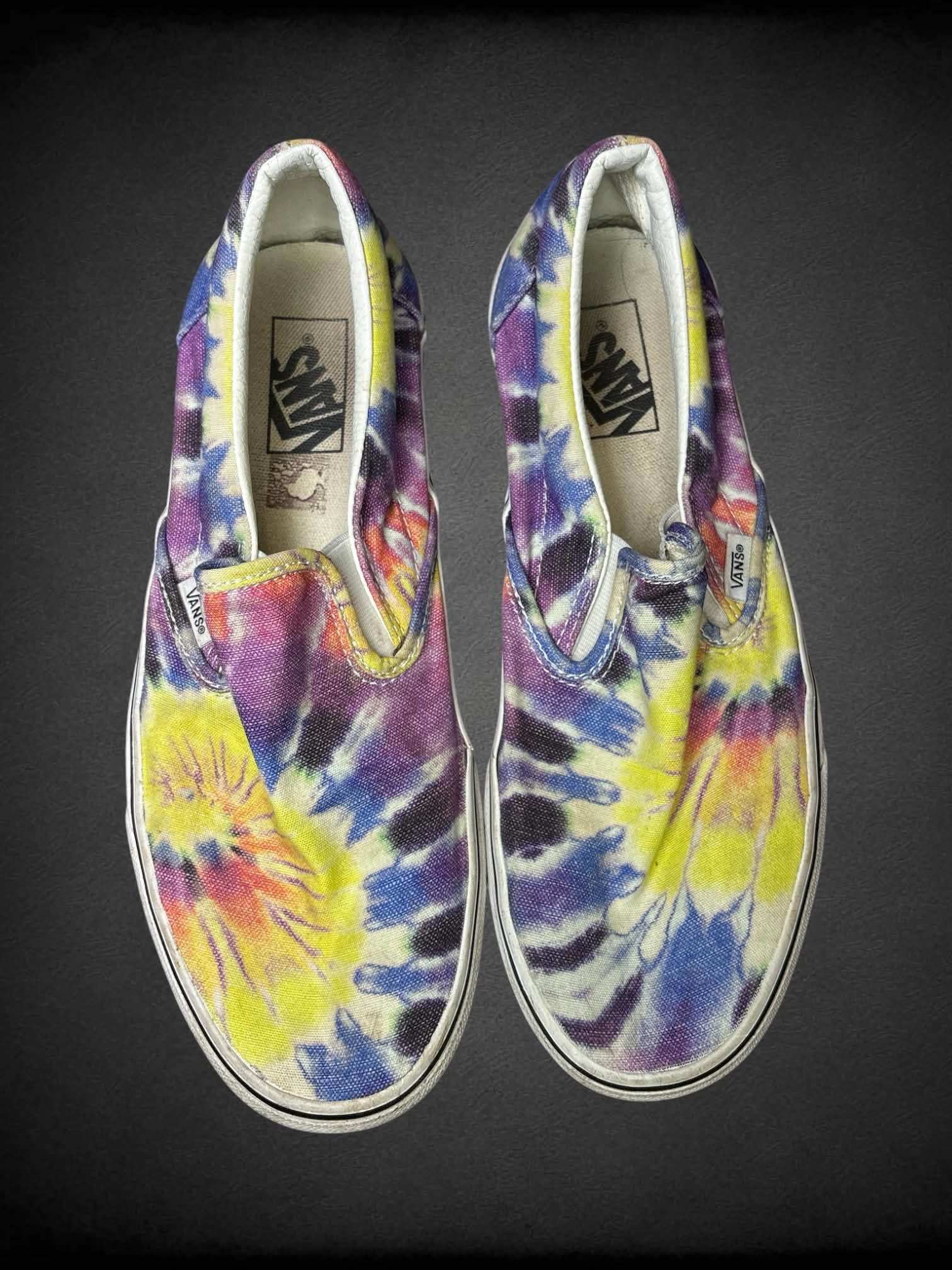 Size 9.5 Vans tie-dye Keds slip on shoes