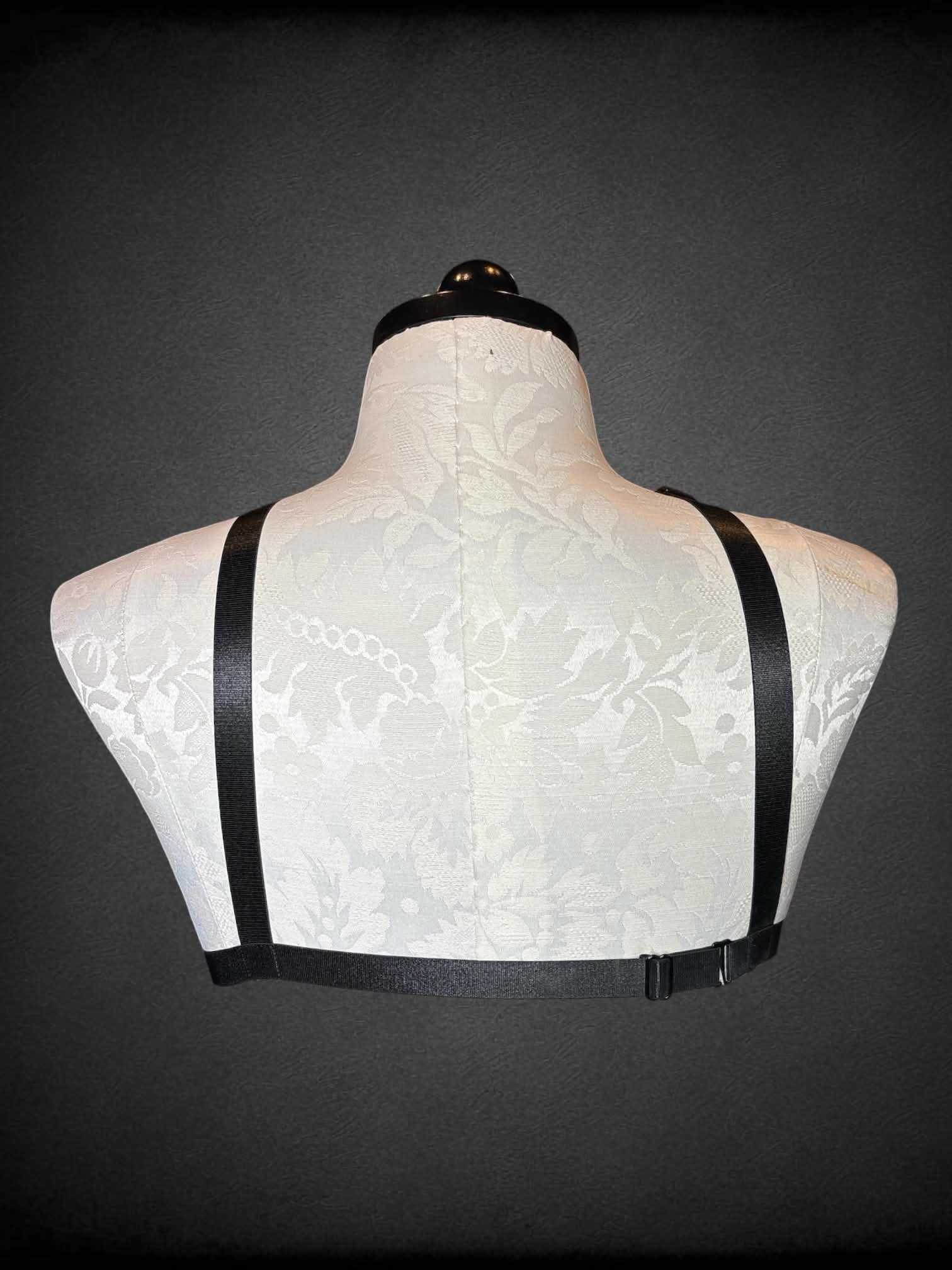 Purple pentagram harness with adjustable straps
