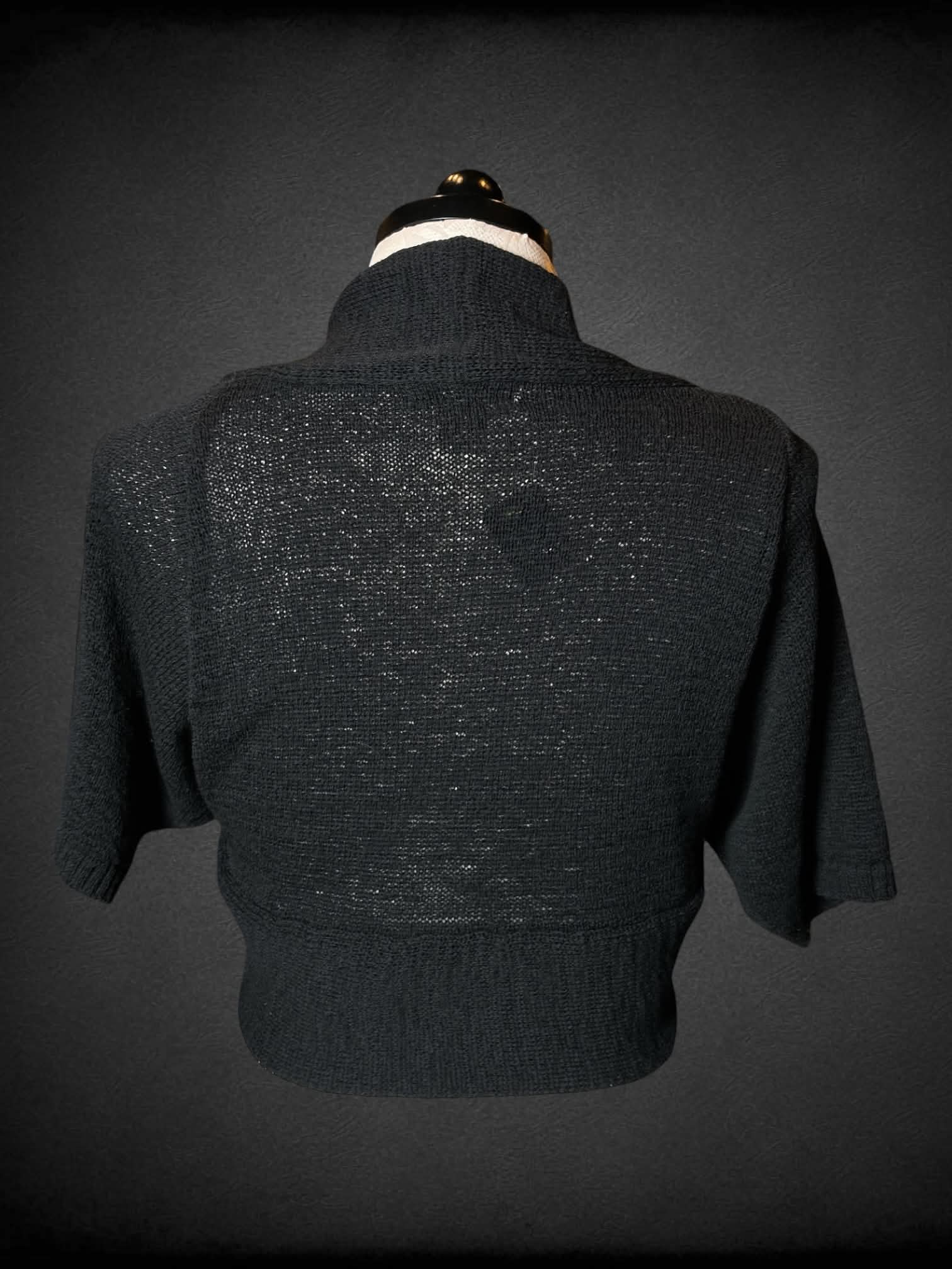 XL WD NY vintage black knit shrug