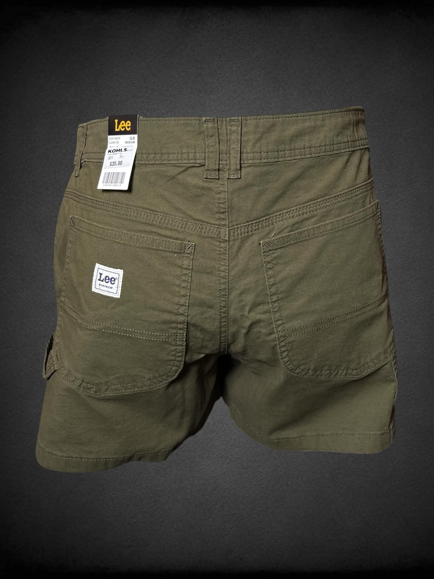 0X Lee NWT olive green cargo shorts