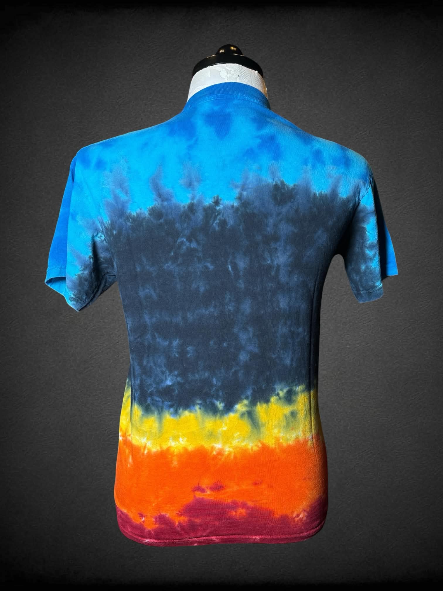 XL Led Zeppelin colorful tie-dye t shirt with “Led Zeppelin” angel graphic on front