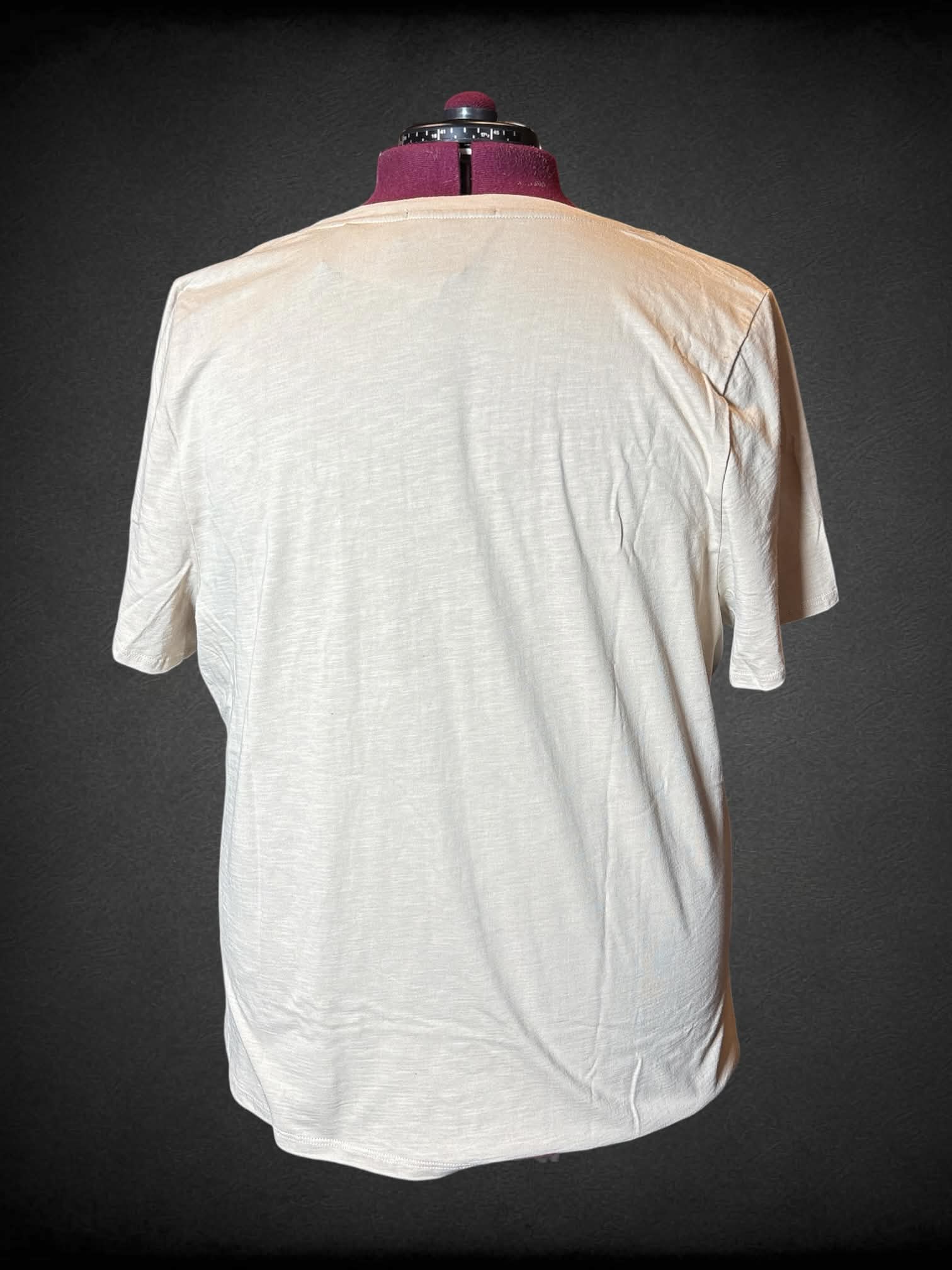 3X International Concepts NWT beige v neck shirt with beefed tassels on neckline