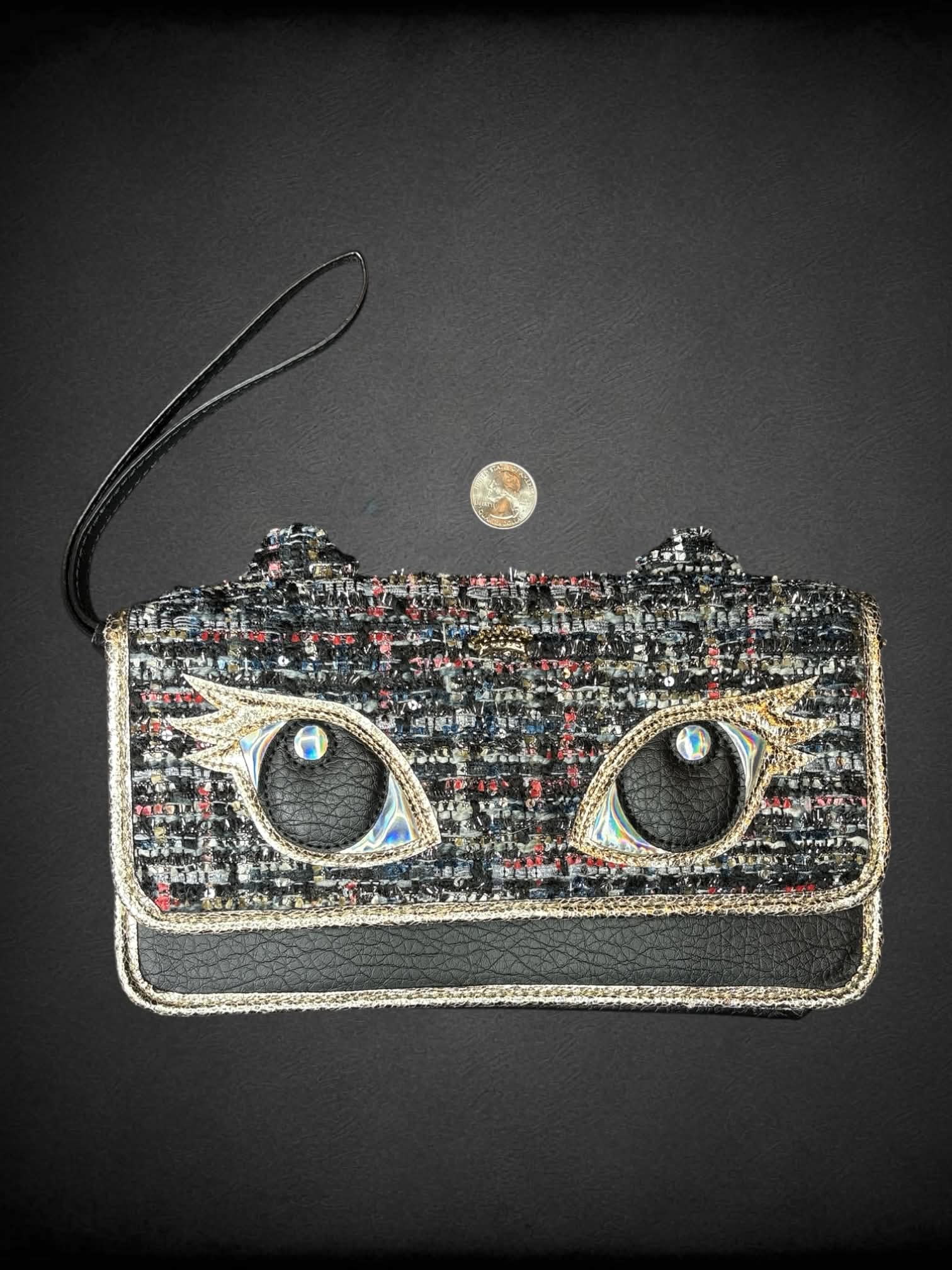 Juicy Couture cat handbag with zipper pockets