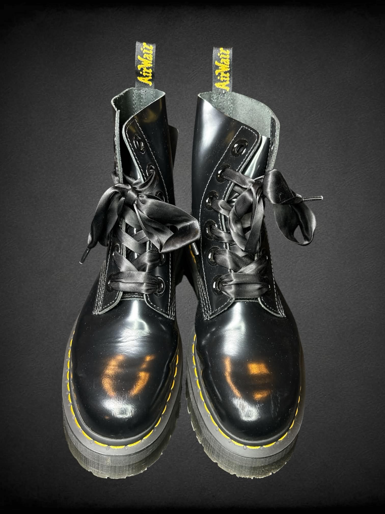 Size 10 black Doc Martins with box