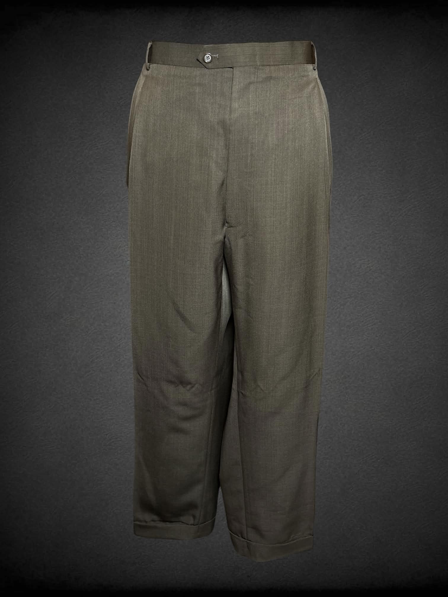 4X Zandello brown formal suit pants
