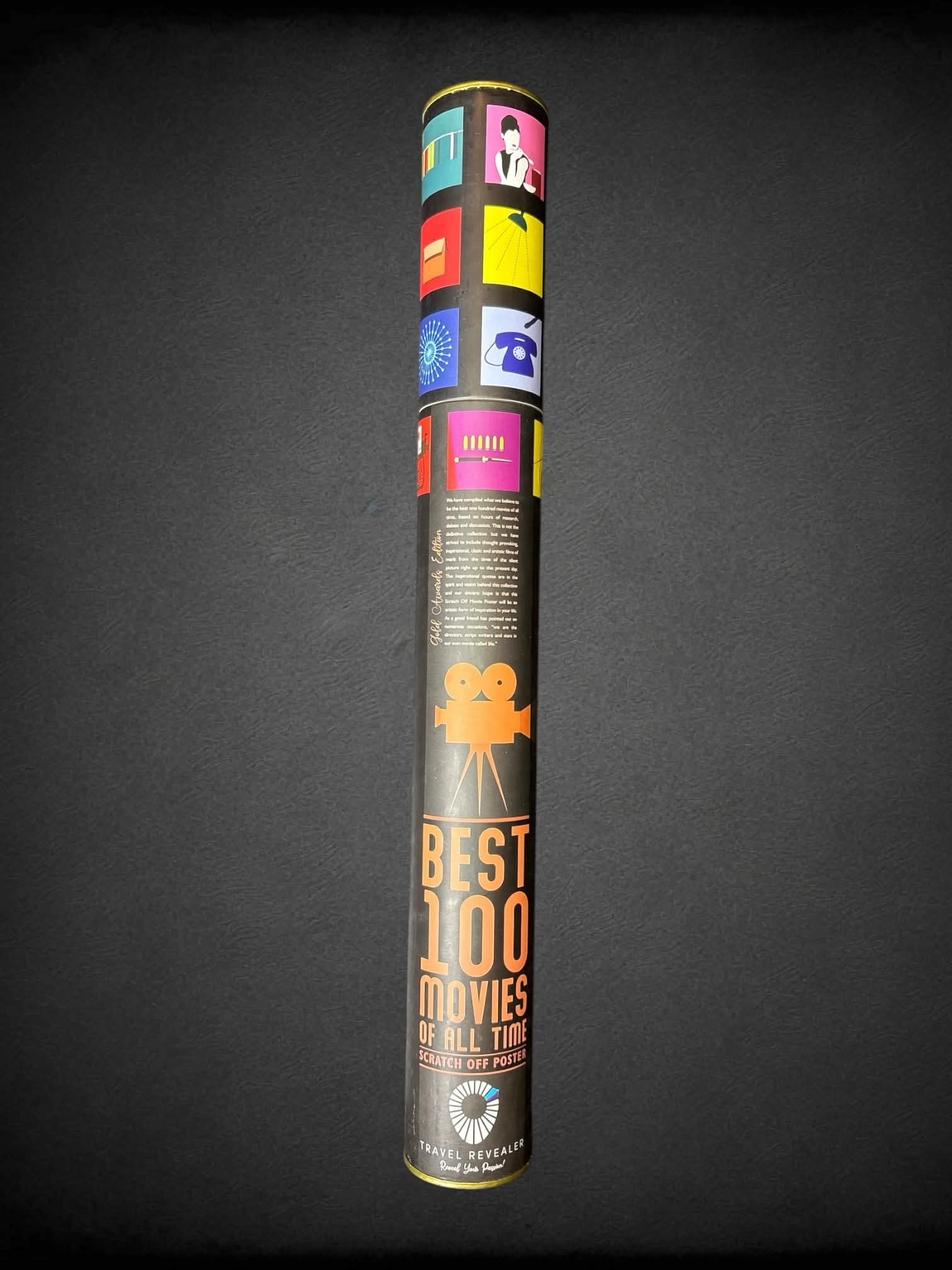 Best 100 Movies of All Time scratch-off poster