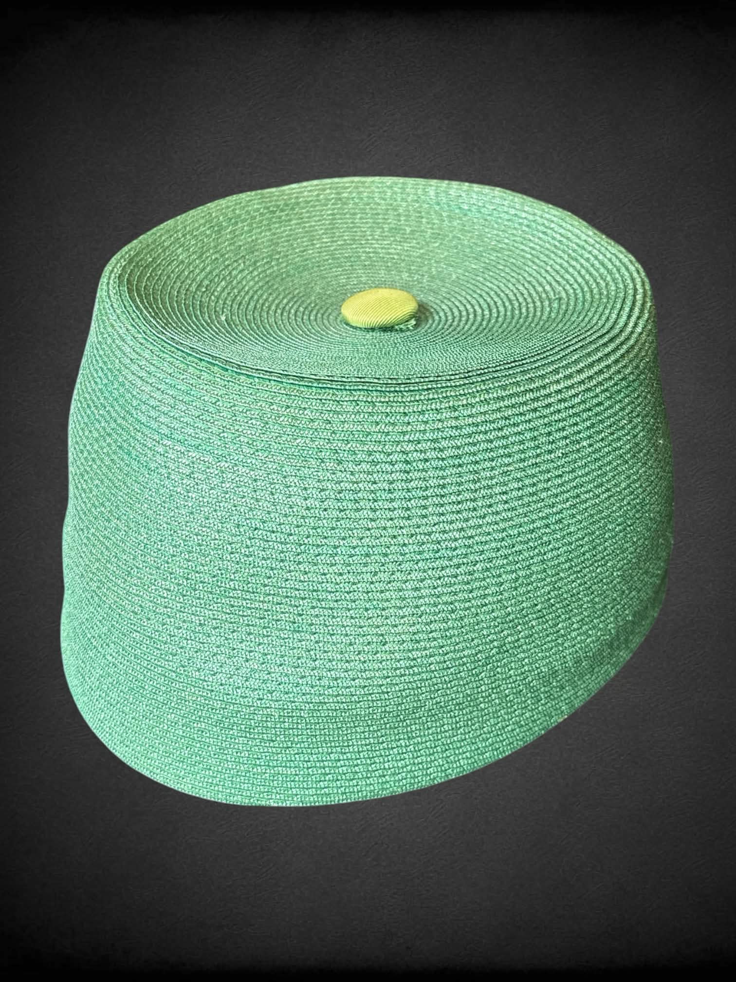 Vintage green woven hat
