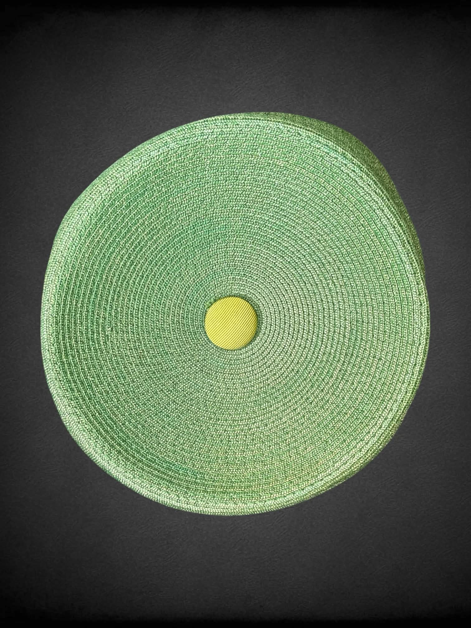 Vintage green woven hat