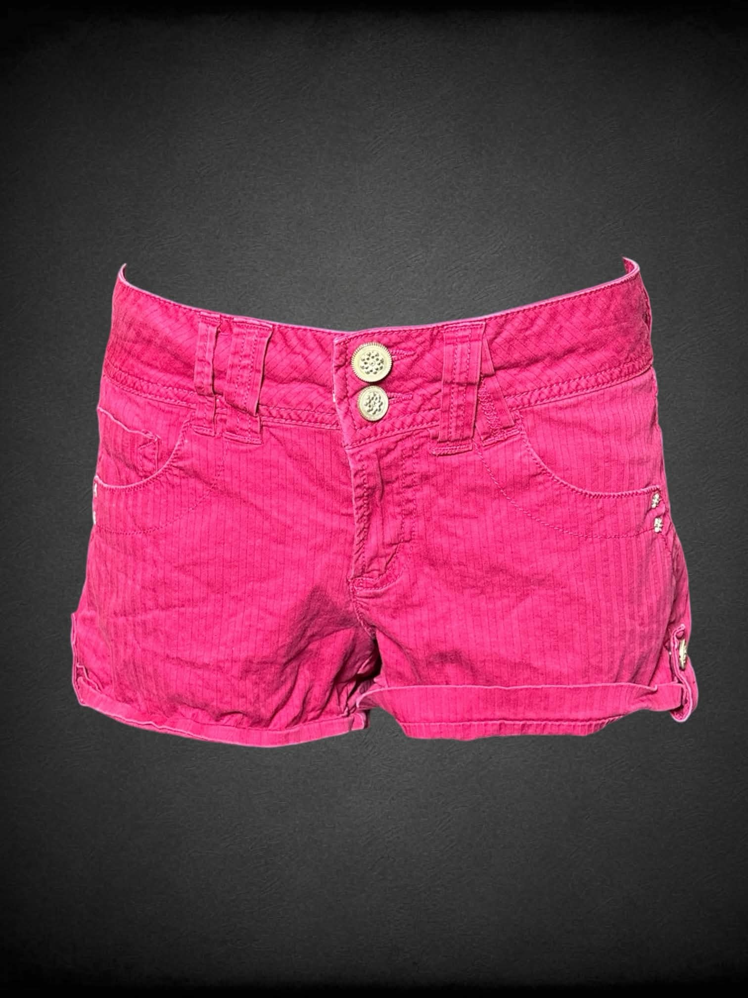 M Candie’s vintage hot pink shorts with striped design