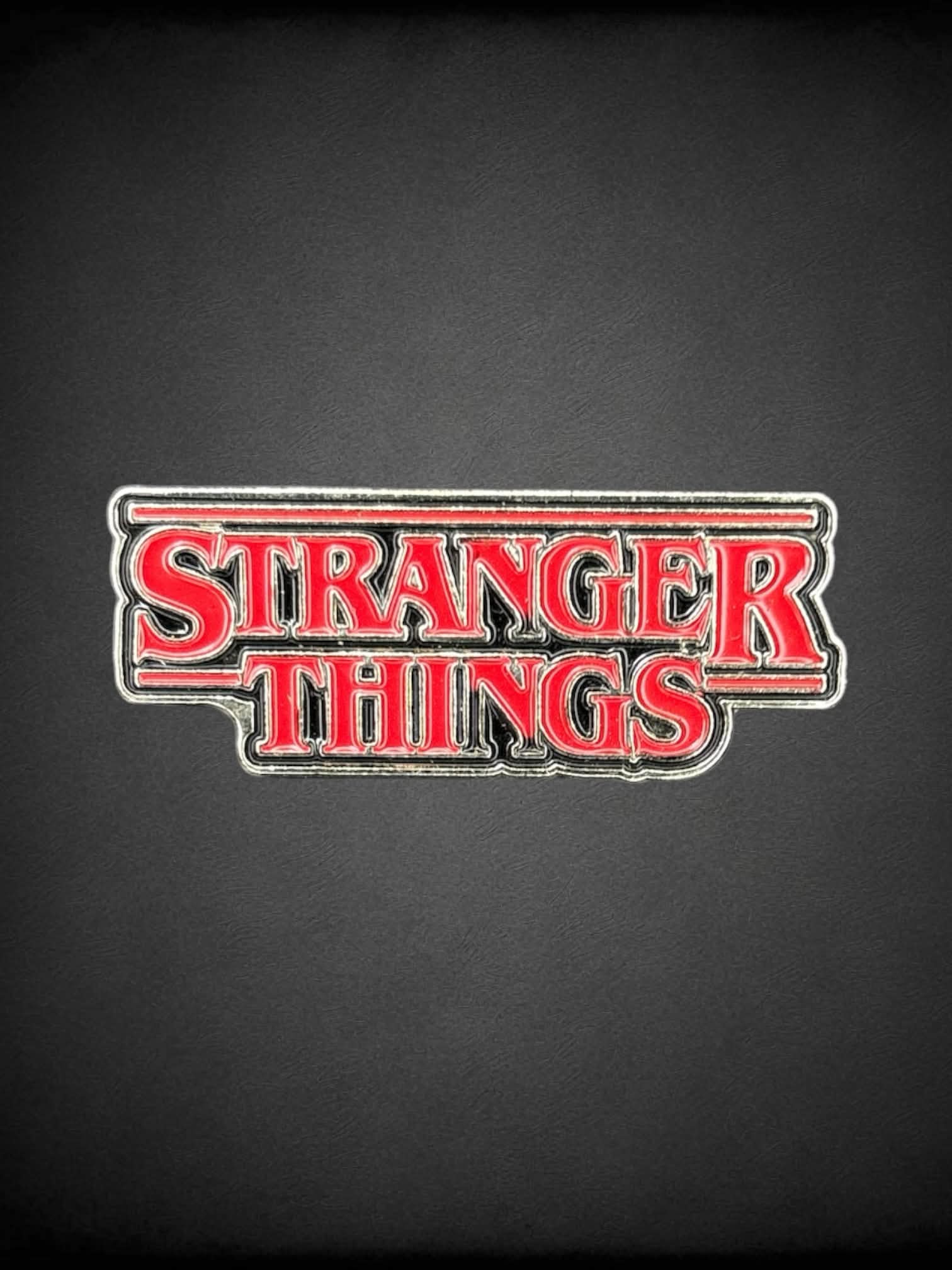 Black & red “Stranger Things” enamel pin