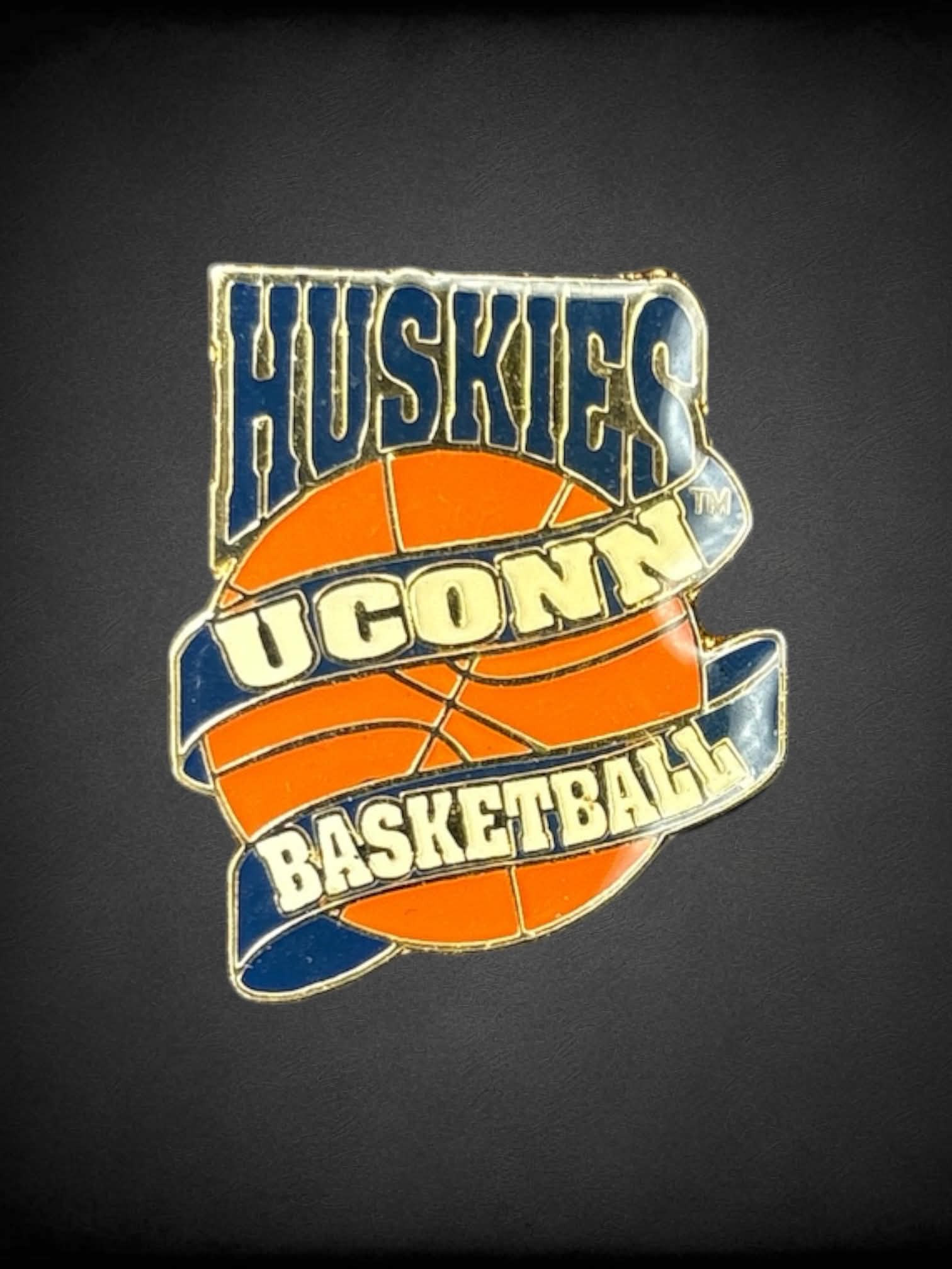 UConn Huskies basketball enamel pin