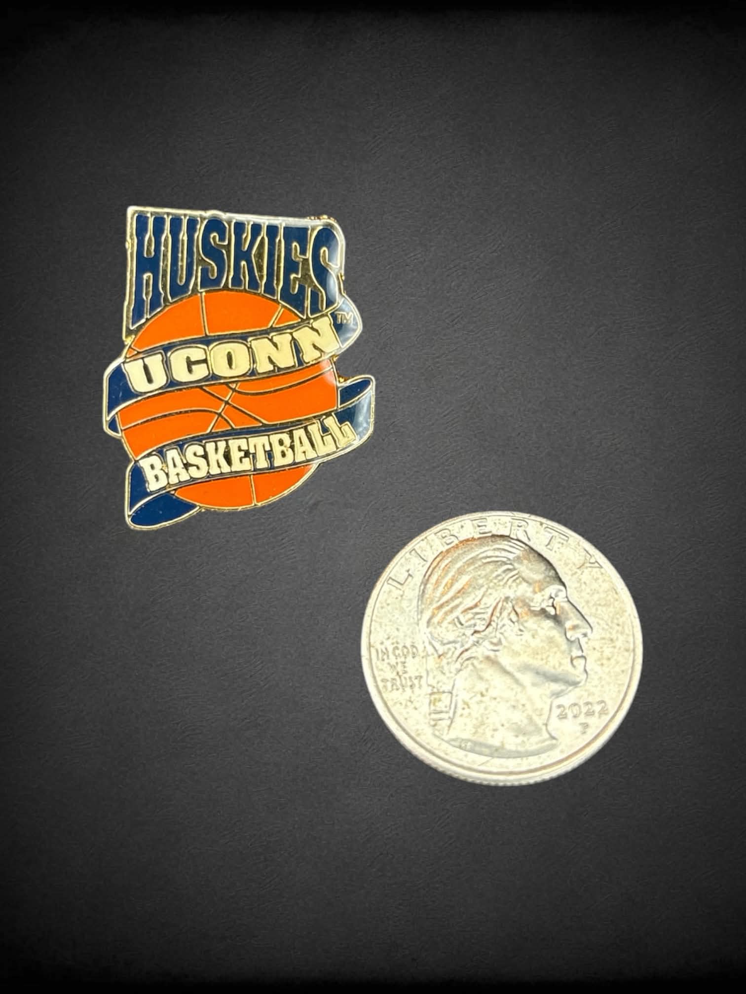 UConn Huskies basketball enamel pin
