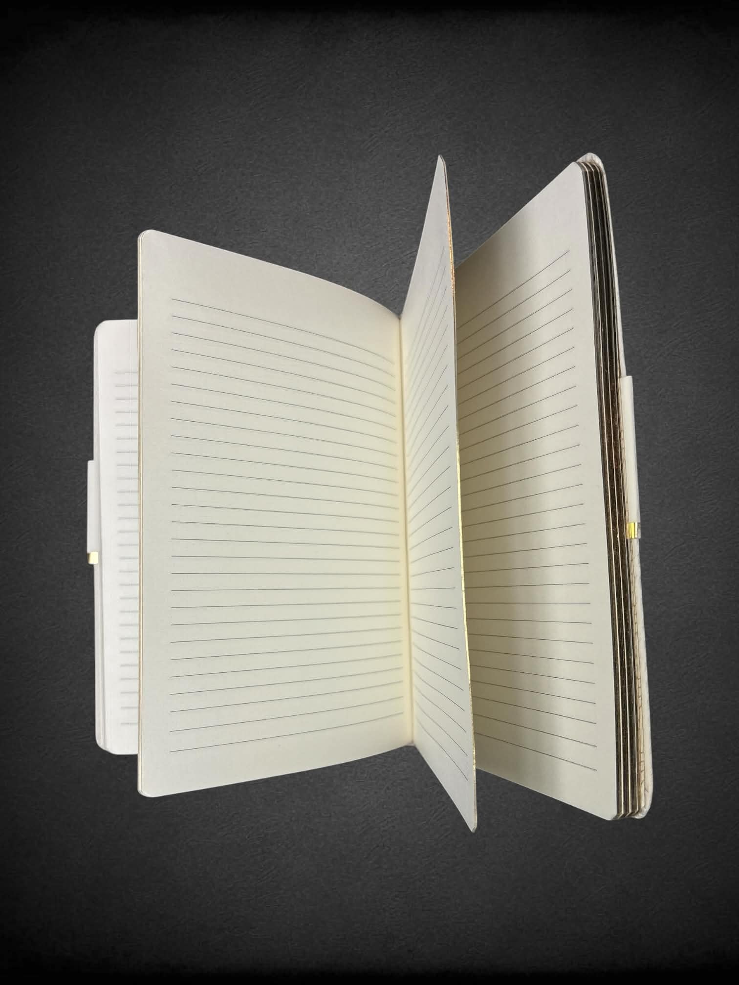 Papyrus white and gold notebook