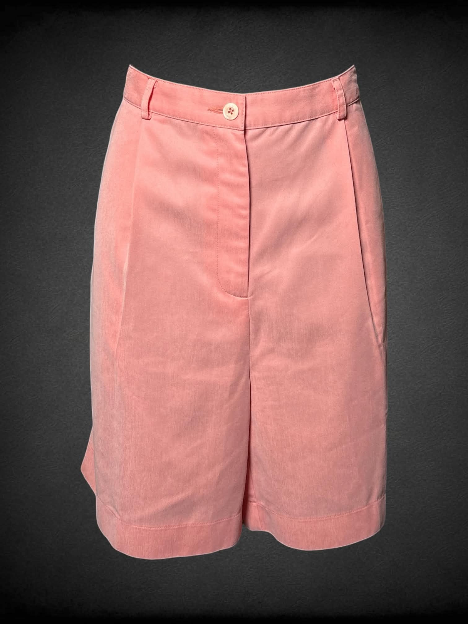 M Ashworth salmon high-waisted shorts