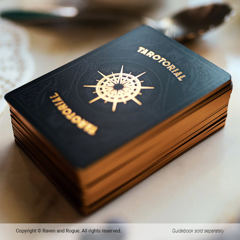 Tarotorial ® Expanded Mini Deck in Antique Gold Foil