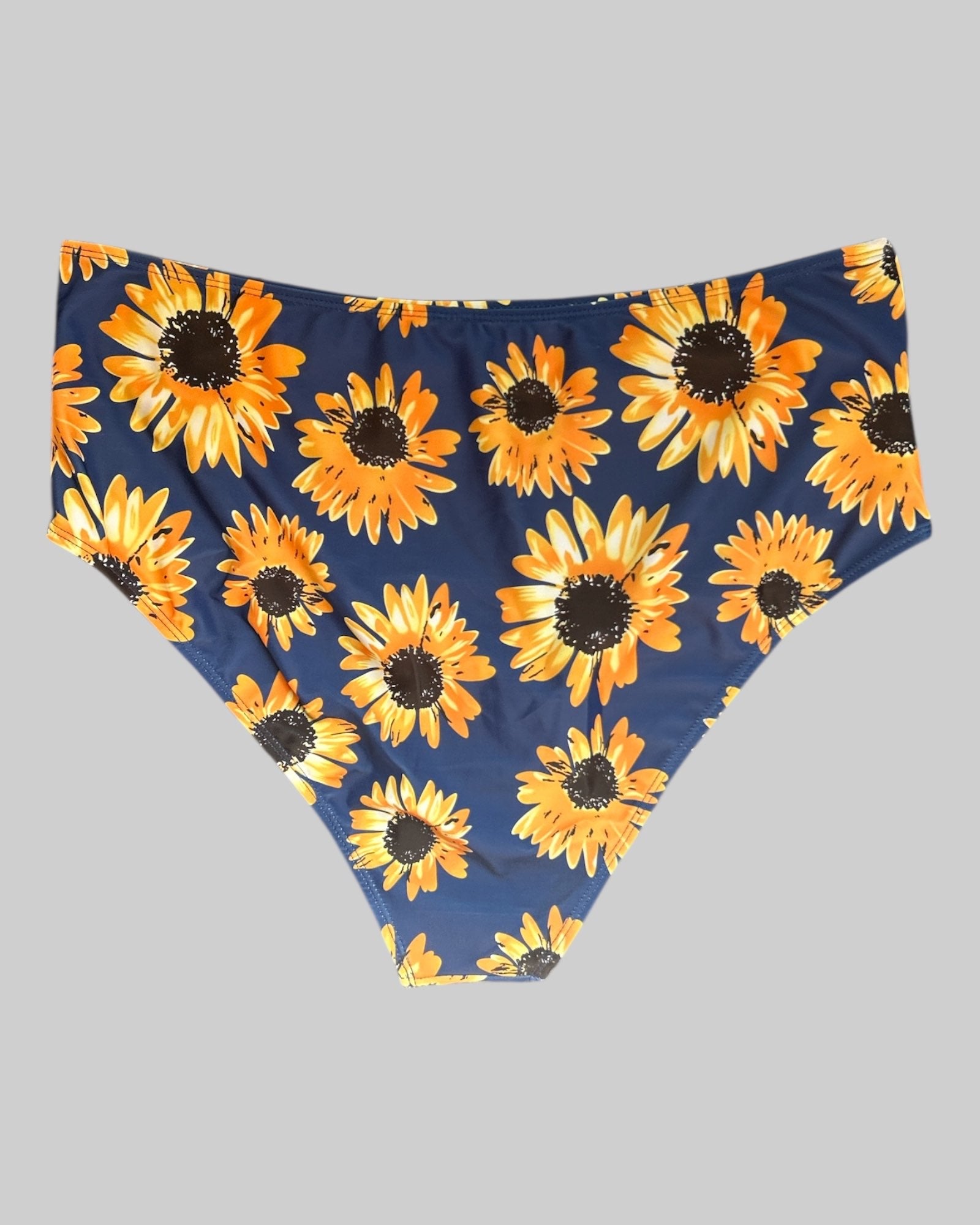 OX NWT stretchy blue sunflower bathing suit bottoms