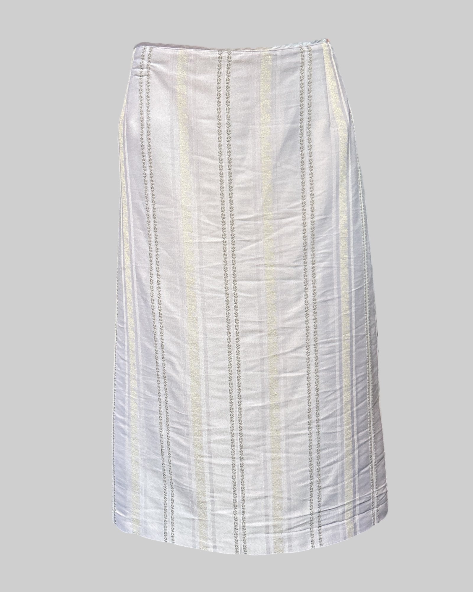 1x light purple skirt with different stripe designs and side zipper