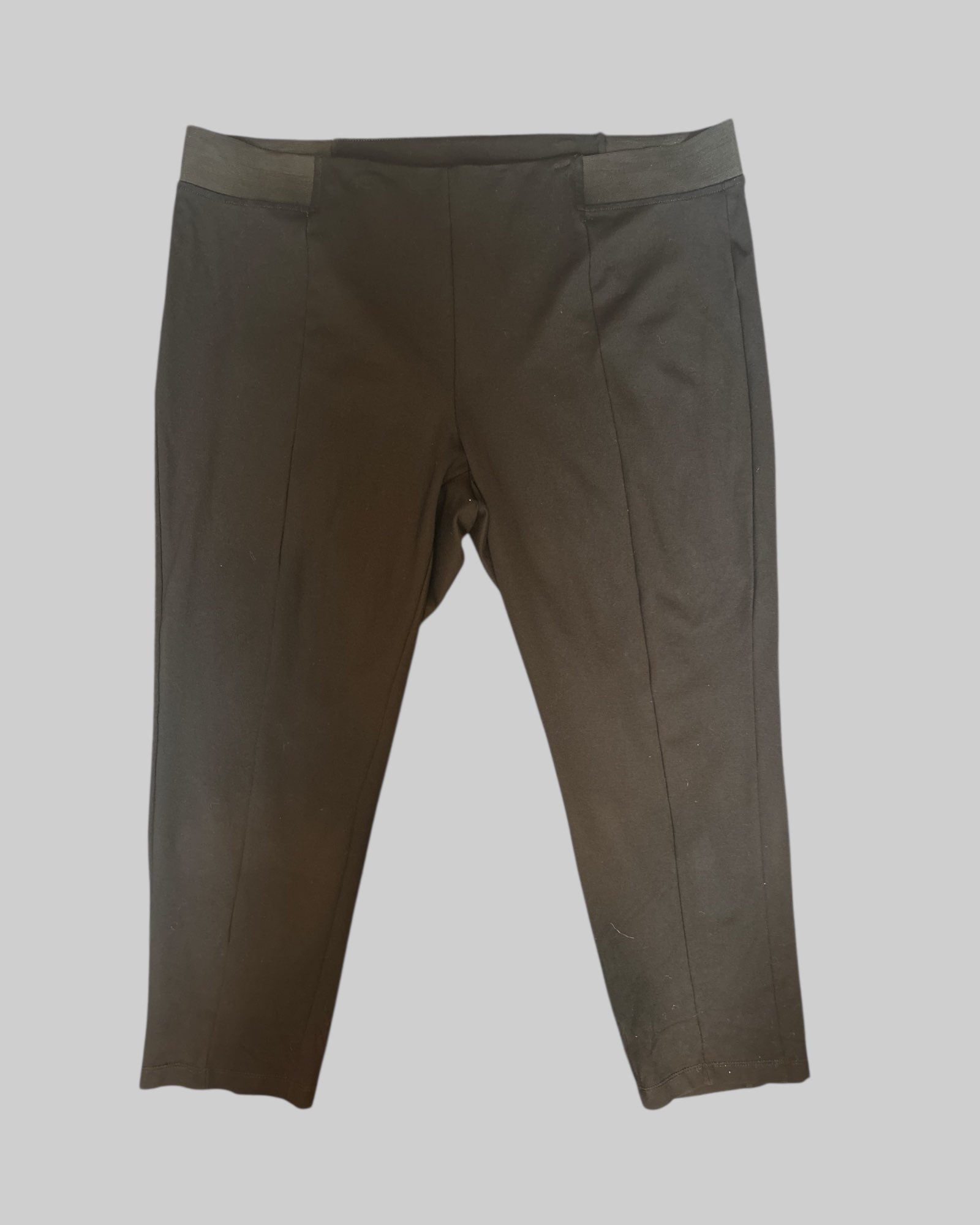 3X stretchy black pants with no pockets