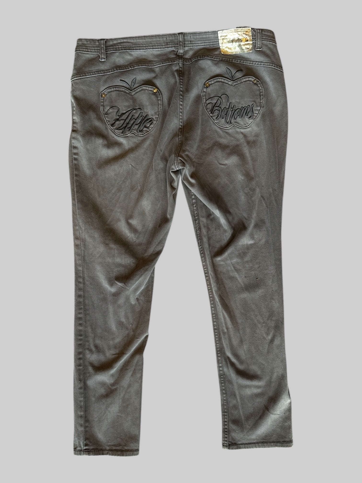 0X vintage grey apple bottom jeans