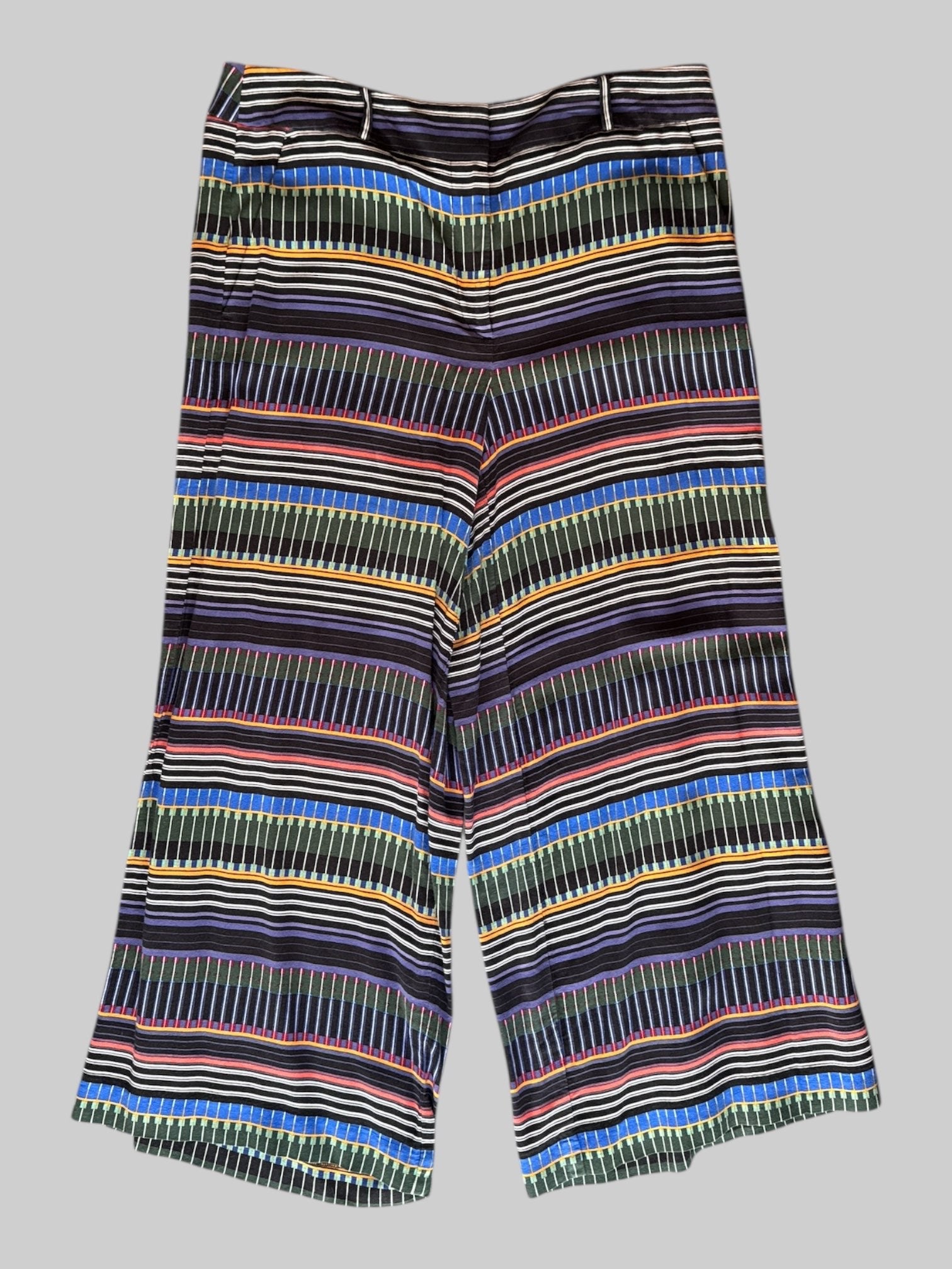 M multipattern  and multicolor wide leg flowy pants