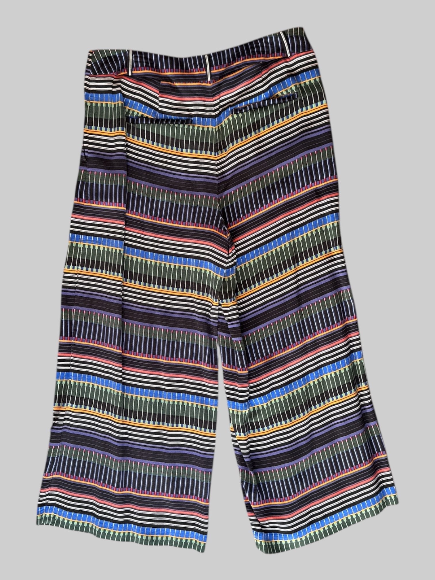 M multipattern  and multicolor wide leg flowy pants