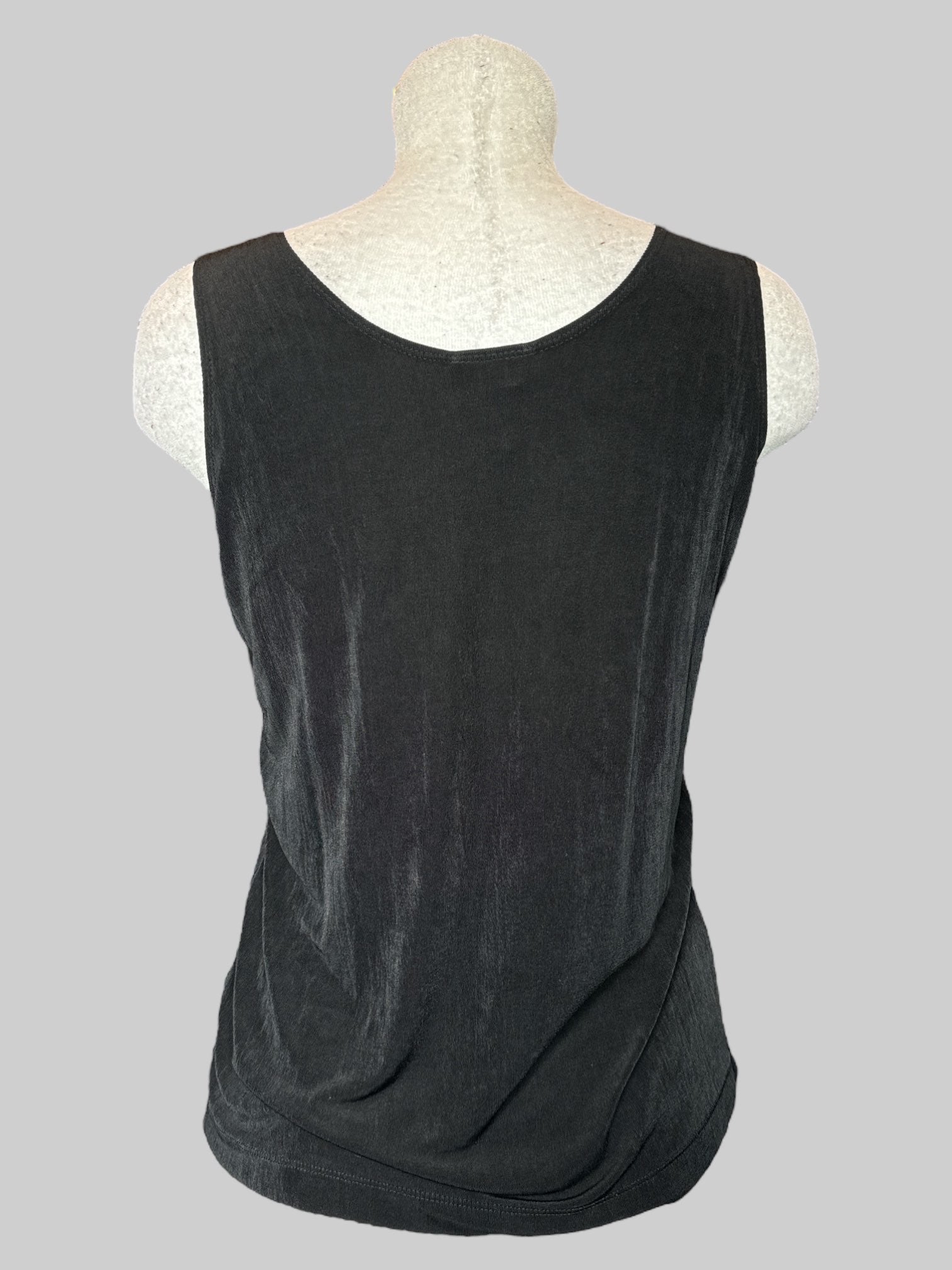 XL Vintage black flowy and very stretchy tank top